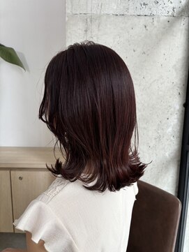 アイク(AiCK) ＭＥＤＩＵＭ　ＢＯＢ　+ ブリーチなし/レッド系カラー