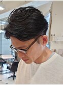 ビジネスマン毛流れパーマ
