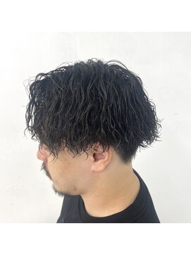 ランディ(RANDY) メンズ センターパート 縦落ちツイスパ ツイストスパイラル