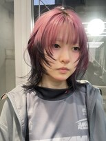 キャロルガーデンズ ボコカ 表参道(Carroll Gardens bococa)&nbsp;ルーツカラー　ピンク　デザインカラー　ウルフ