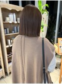 切りっぱなしボブ/ショコラブラウン
