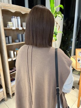 オブジェ シエル(obje't ciel) 切りっぱなしボブ/ショコラブラウン