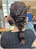 編みおろしアレンジ