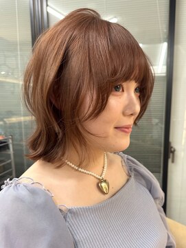 サイン 渋谷(SIGN) 10代/20代/レイヤーボブ/暖色カラー