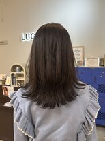 ラック 津田沼(LUCK) コテ巻きレイヤースタイル/津田沼/ブリーチ/推しカラー