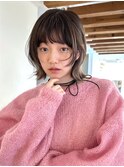 外ハネボブ 切りっぱなしボブ 長めボブ レイヤーボブ