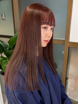 バランス 福山店(BALANCE.) 髪質改善トリートメント×オレンジブラウン