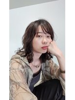 ネイビー グラ ヘアー ストーリー(NAVY gra HAIR STORY)&nbsp;ミディアムボブ×透明感カラー