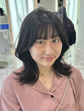 ザザアオヤマ(ZA/ZA AOYAMA) 暗髪ミディアムヘア