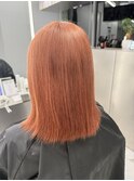 Orange beige ブリーチ1回～