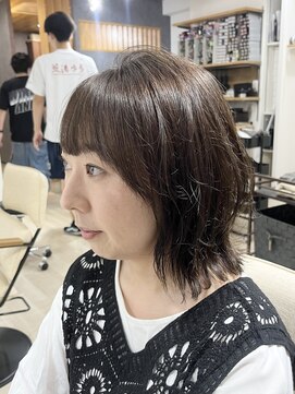 エメヘアデザイン ルイス(Aimer Hair Design Lewis) ミディアムくびれレイヤー/レイヤーカット/弘前市