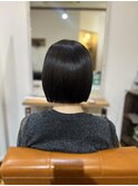 切りっぱなしボブ