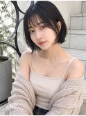 20代30代40代50代似合わせマッシュショートボブフレンチバング
