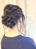 【AnFyeforprco】人気の定番編み込みアップ☆花嫁様にも♪