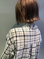 クラン(clan)&nbsp;clanハイライトライトベージュ×外ハネ小顔美髪ボブ>