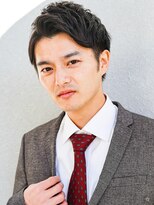 アフロート ディル(AFLOAT D'L)&nbsp;ビジネスマットショートレイヤーかき上げパーマトランクスヘア