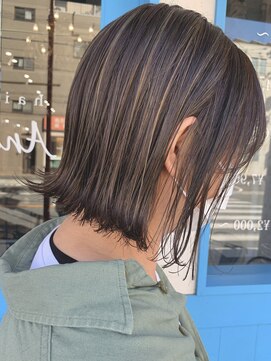 アンジェリカ 布施店(ANGELICA) 【ANGELICA祖田】大人可愛いハイライトボブ