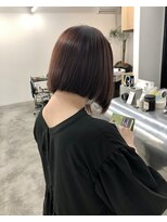 ケプカ(KEPKA)&nbsp;大人ボブ 秋色ピンクカラー イノアカラー 艶髪