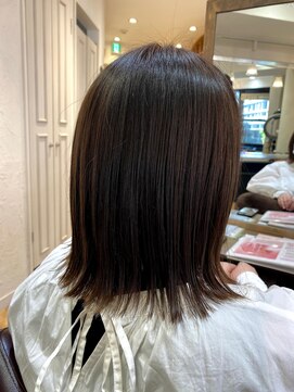 エクリ シセイドウ 麻布十番店(equri×SHISEIDO) 【麻布十番】アッシュ×外ハネボブで透明感◎