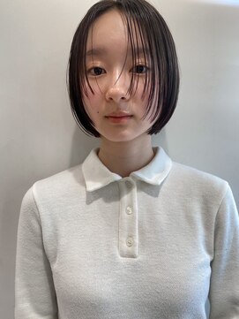 カフネ(CAFUNE) ミニボブ/似合わせカット/シースルーバング/切りっぱなしボブ