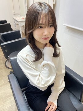 イオエ(ioe) 黒髪/ボブルフ/ネビージュ/小顔/ワンレン/髪質改善/グレージュ