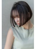 大人可愛い前髪/ミディアム/ボブ/20代30代/原宿/表参道