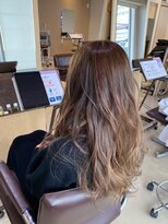 マシェリ(ma cherie)&nbsp;以前のバレイヤージュカラーを活かしたマッシュベージュ