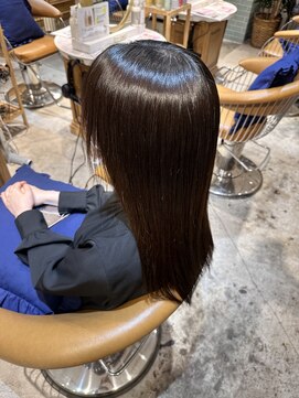 ロンド シャルム 吉祥寺(Lond charme) 吉祥寺美容室ブリーチなしカラーチョコレートカラー縮毛矯正