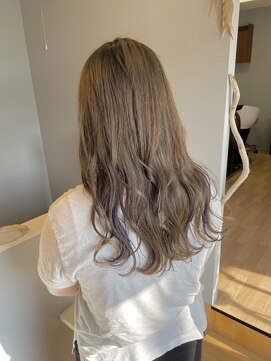 シエカ(C.eka) ベージュ/インナーカラーパープル