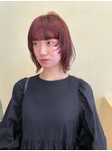【snuw mina】ブリーチなし!ワインレッド!ボブレイヤー!
