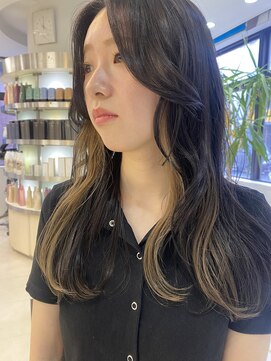 プランタン フォー ヘアー(printemps FOR HAIR) __インナーカラー__インナーベージュ__ブリーチカラー