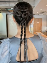 【徳岡】ヘアセット お呼ばれヘア タイトヘアセット モードヘア