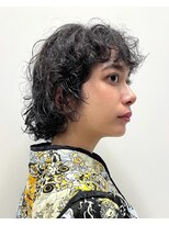 ★癖毛活かしボブスタイル ニュアンスパーマ ヘアセット 銀座