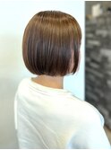 【vida まりな】ブリーチなし　オリーブベージュ　ボブ