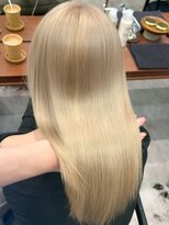 モク 立川(moc)&nbsp;韓国風レイヤーカットブリーチダブルカラー前髪