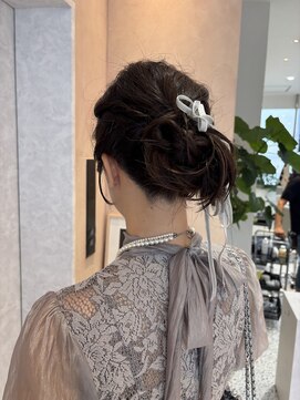 オン キャナルシティ博多前店(on) 【中里恵梨】アップスタイル/ヘアセット/シニヨンヘア/参列ヘア