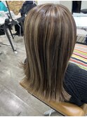 白髪ぼかしハイライトダブルカラー池袋