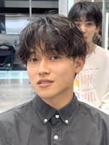 フィフスパーク(fifth PARK)&nbsp;緩めシャドウパーマシースルーラウンドマッシュ短めルーズパーマ