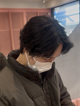 ロンドポレール 北千住(Lond polaire) men's/メンズ/毛流れセンターパート/ナチュラルセンターパート