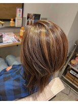 ラピスタ 池袋(Lapista)&nbsp;韓国ヘアハッシュカットダブルハイライトカラー【Lapista池袋】