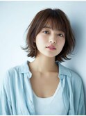 ミルクブラウン/ダークパープル/ナチュラルショート/夏/町田
