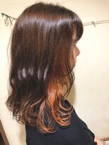 ネオリーブカップ 町田店(Neolive capu)&nbsp;インナーカラー×アプリコットオレンジ♪