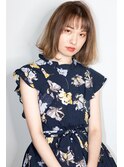 【ma'am Zee栗栖】長めボブの方にオススメのブリーチスタイル