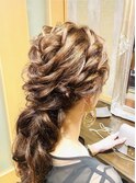 ハーフアップスタイル