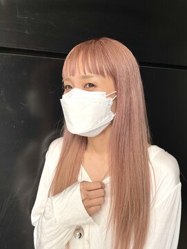 ヴィレッタ(VIRETTA) ピンクベージュ×ブリーチ1回リタッチ