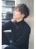20代30代メンズショートフェザーマッシュソフトツーブロック短髪