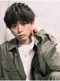 新百合ヶ丘/メンズパーマ/韓国マッシュ/アッシュブラック/暗髪