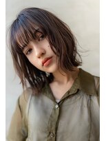 オースティン 調布アミックス(AUSTIN)&nbsp;大人かわいい前髪セシルカットココアブラウンフリンジウェーブ