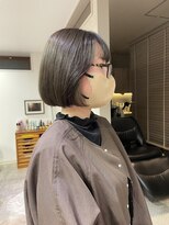 インビテーション 名古屋(invitation)&nbsp;オリーブグレーbob、バッサリイメチェン