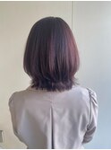 くびれヘア◯外ハネ◯ピンクブラウン◯チェリーピンク